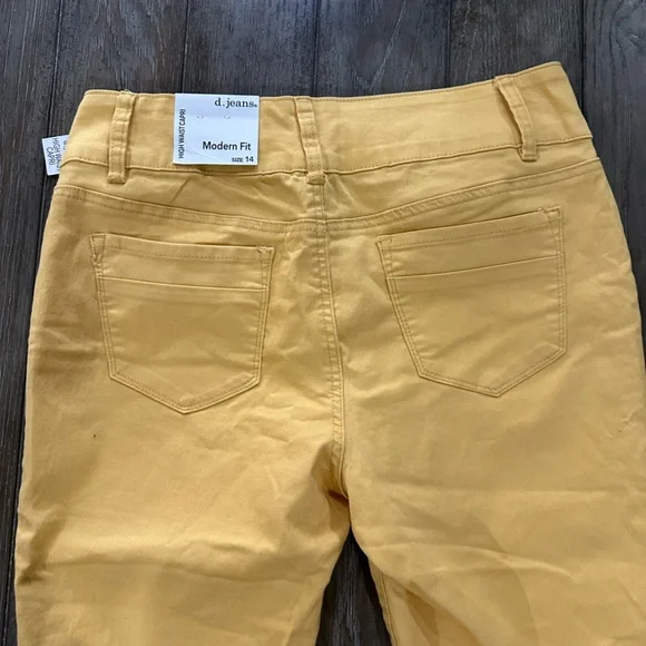 d. jeans High Waist Mustard Pants - Picture 7 of 10